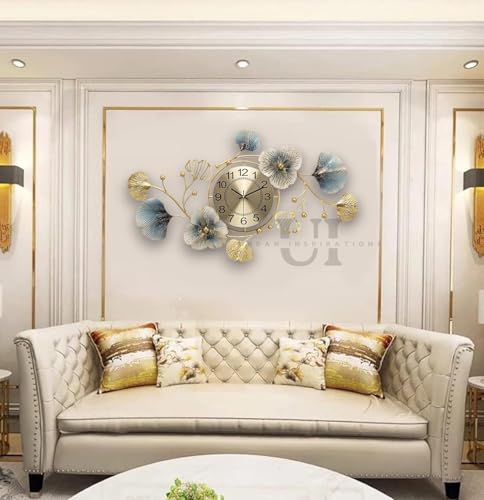 URBAN INSPIRATIONS 70cm Gold Antique Wall Clock - Image 4