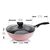 HSLKDG With cover Pan High-end Home Non-stick 30cm Traditional Wok Super Cost-effective Scrambled Eggs Pan-free Pan Wok Pans #2