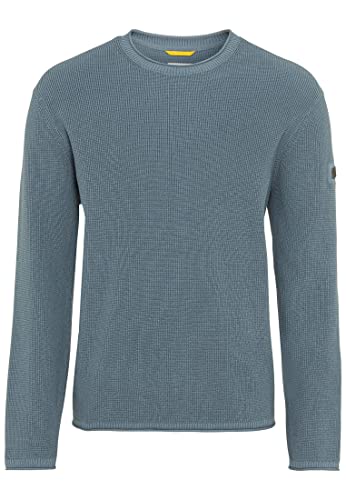 Preisvergleich Produktbild camel active Herren Feinstrickpullover aus Bio-Baumwolle Blau Menswear-M