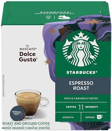 Starbucks Espresso Roast by Nescafe Dolce Gusto 12 Capsules