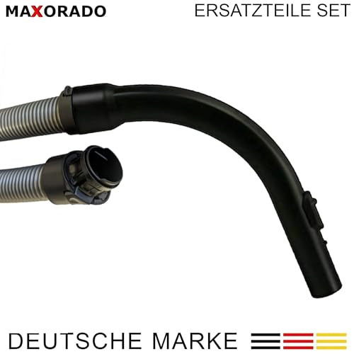 Maxorado Dysza podłogowa + rura + uchwyt + wąż do odkurzacza + pędzel ssący kompatybilny z Miele C2 Complete C3 S8 S8340 S8430 S8360 Series 10563760 7863552 7863554 7863555 Dysza do odkurzacza Uchwyt