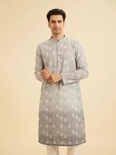 Kurta pyjama homme Manyavar ensemble traditionnel en polycoton brodé