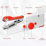 Machine à coudre portable,Mini Machine à coudre les mains électrique, machine à coudre portable avec 2 Modes & Accessoires à coudre,Idéal pour les débutants & Réparation rapide de vêtements et de tissus