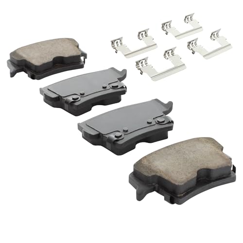 Image of QUALITY-BUILT Rear Ceramic Brake Pads, Premium 1001-1057BC, Compatible with 2005-2021 Chrysler /Dodge (300,Challenger,Charger,Magnum)
