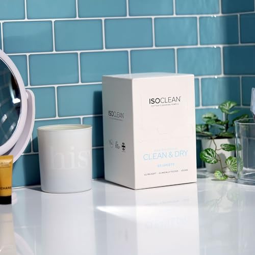ISOCLEAN Gesichtstücher- Box mit 60 Abschminktüchern, Einwegtücher aus weicher Bio-Baumwolle, sanft zu empfindlicher Haut, ideal für die Gesichtsreinigung und zum Entfernen von Kosmetikrückständen