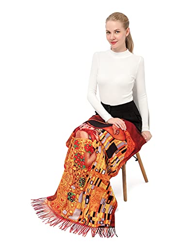 Xinyun Fashion Shawl Scarf For Women Gift With Classic Tassel Soft Feel Cashmere Large Warm Scarves Fall Winter Blanket Shawl Wrap For Ladies Girls #TOP3