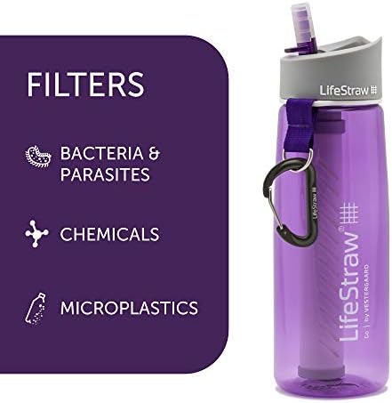 LifeStraw Go Water Bottle with Filter; 22oz; Dark Teal