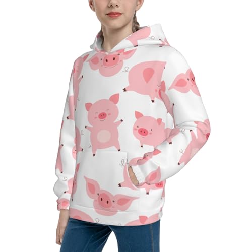 Kawaii Pigs Kid Hoodies Boys Sweatshirts Girls Pullover with Pocket2