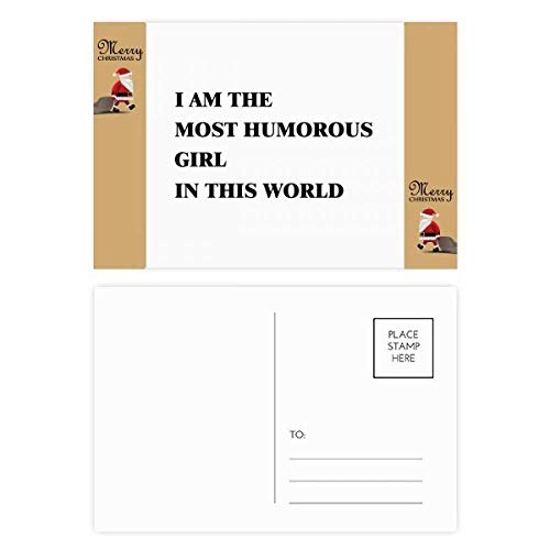 Cartes postales humoristiques I Am The Funny Girl lot de 20 papeterie créative originale amie