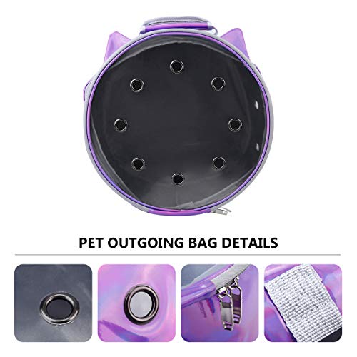 KESYOO Mochila para animais de estimação, bolsa transparente para filhotes de cachorro, mochila tran