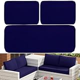 Outdoor Loveseat Cushion Cover Set 48 x 24 Inch, Deep Seat and Backrest Cushion Cover Set, Waterproof Patio Furniture Cushions Replacement with Zipper for Couch, Bench, Porch and Swing Pads Set of 3