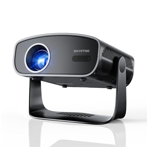 Image of 【Compatible with Netflix & Native 1080P】Smart Projector with WiFi and Bluetooth, 4K Support Home Movie Projector, Auto Focus & Keystone Portable Outdoor Projector, Wireless Proyector for Bedroom,Black