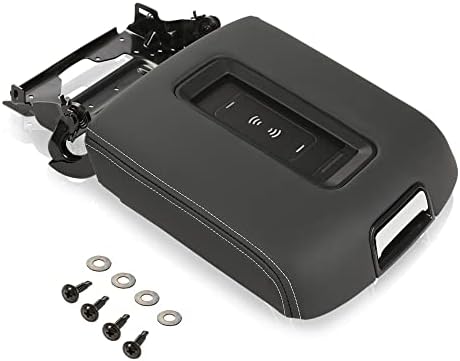 Center Console Armrest Lid Leather Fit For Chevrolet Suburban GMC 15-19 Black - Foto 9