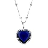Titanic Necklace - Blue Ocean Heart Necklace