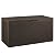 Greesum 100 Gallon Resin Patio Storage Box for Garden Tools, Outdoor Furniture Cushions, Pool Supplies, Dark Brown