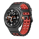 Sodhad Marine Silicone Sport Band Compatible with Samsung Galaxy Watch 8 Classic 46mm Men Women, Soft Silicone Sport Breathable Band for Galaxy Watch 8 Strap 44mm 40mm