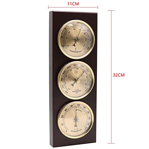 Barometer,Traditional Weather Station,Barometer Thermometer Hygrometer Weather Station,Barometers For The Home,Suitable For Indoor Outdoor #TOP5