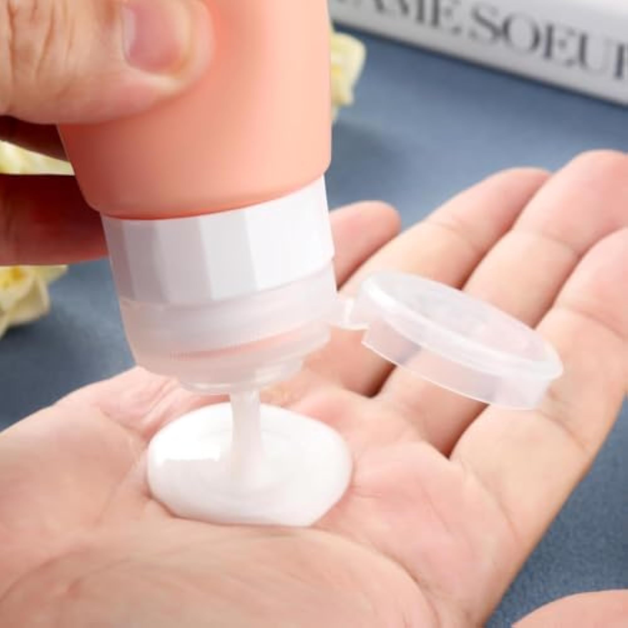 90ml Silicone Travel Bottle Set, Refillable Squeeze Bottles
