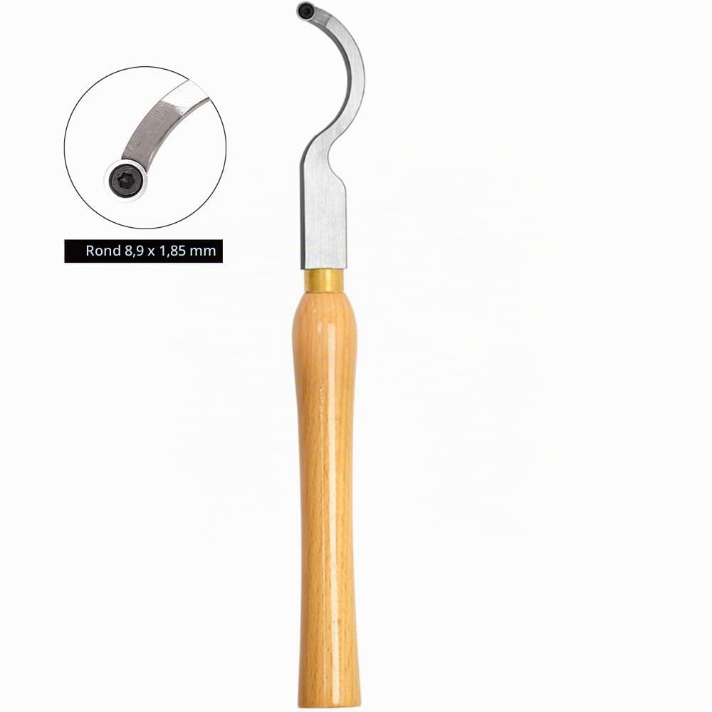 Outil de creusage courbe de tungstène Ci5 8,9 mm pour creuser le bois, ciseau rotatif, outil manuel bricolage tournage