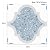 Peel & Stick Floor Tile Stickers Vinyl Flooring for Kitchen Bathroom Pet House and More, Waterproof Removable 8x8 inches 20 Pack (Blue Terrazzo)