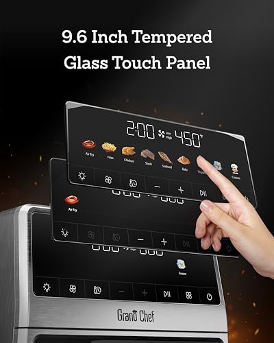 Air Fryer, 6 Qt, Stainless Steel Air Fryer, Stainless Steel Housing and Full Metal Inner Pot, Ceramic Glaze, PTFE and PFAS Free, 9 Digital One Touch Cook Functions, 48.9 °C ~ 230 °C, 1700 W - Image 6