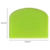 ALLTOP Bowl Spatula & Bench Scraper,Flexible Plastic Multipurpose Kitchen Pastry Cutter Tool,Food Scrappers for Bread Dough Baking Cake Fondant Icing,Set of 2 Pieces - White,Green #1