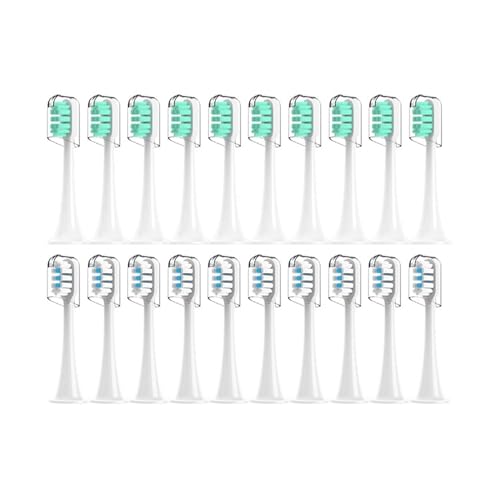 �݊���������܂��V���I�~ T300/T500/T700 �d�����u���V�w�b�h �l�ߑւ��p 4��/20��(10White10Green)