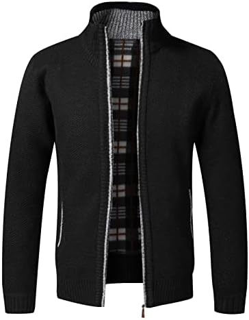Vista 3 de Cardigan Men Sweaters Jackets Mens Knitted Sweatercoat Cardigan Sweater Coat Men