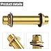 Brass G1/2 Bulkhead Fitting Water Tank Connector with Silicone Seal, Leakproof Hose Feedthrough for Water Tank, Water Tower or Pump, Commercial and Industrial Applications(10cm)