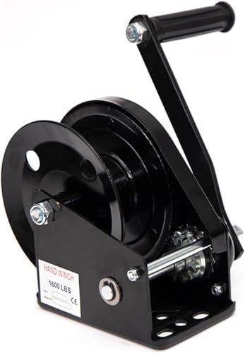 Cabrestante de mano resistente con cinta tejida de cuerda de alambre de 33 pies de remolque de barco
