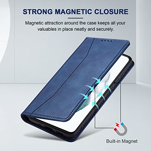 Image of Jasonyu Flip Wallet Case for Samsung Galaxy S21 5G,Blue