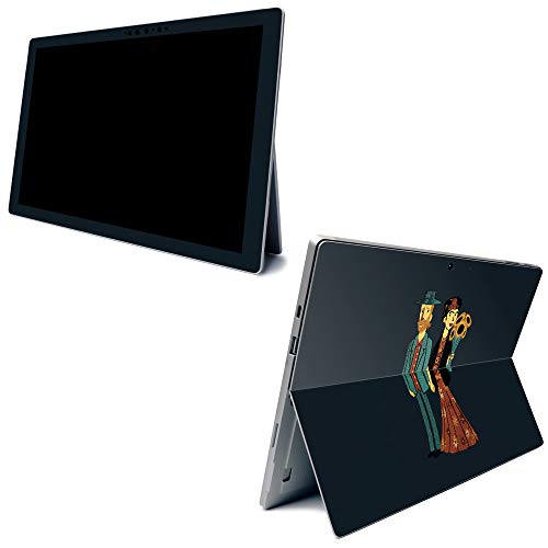 Image of MightySkins Carbon Fiber Skin for Microsoft Surface Pro 7 - Love is Art | Textured Carbon Fiber Finish | Easy to Apply, Remove, and Change Styles | Made in The USA