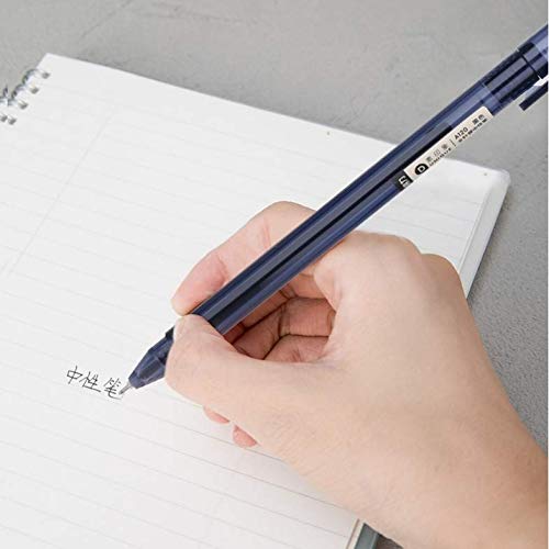 VIDOO 12 Piezas/Caja Gel Plumas 0.5Mm Aguja Completa Nib Negro Tinta Negro/Azul Pluma Barriles Entrega Aleatoria