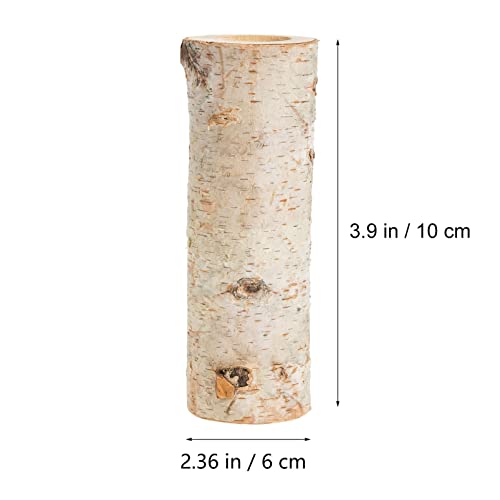 Uonlytech Party Dinner Center Planter Branch Rustic Birch Wedding Trunk Decor Vase Holders Tree For Art Stump Candlesticks Home Natural Candle Ornament Pillar Holder Birthday Table Stand #TOP3
