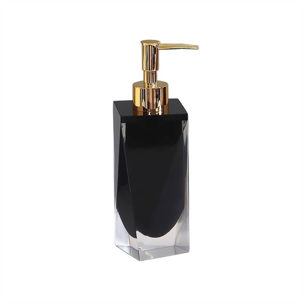 Dozownik mydła 400ML lekki luksusowy hotelowy szampon żel pod prysznic pusta butelka prasa łazienkowa dozownik domowego ręcznego(Black)