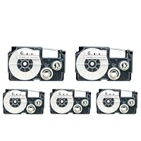 Amazon | カシオ用 ネームランド 互換 テープカートリッジ XR-6WE 6mm 