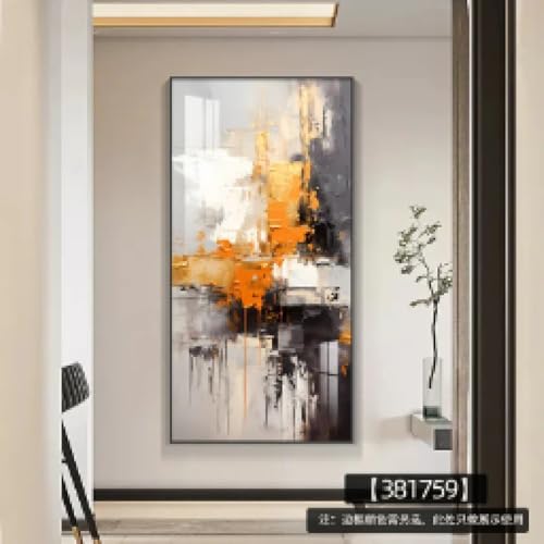 Impressions sur toile d'art abstrait vertical de haute qualité 30x60 cm - 2