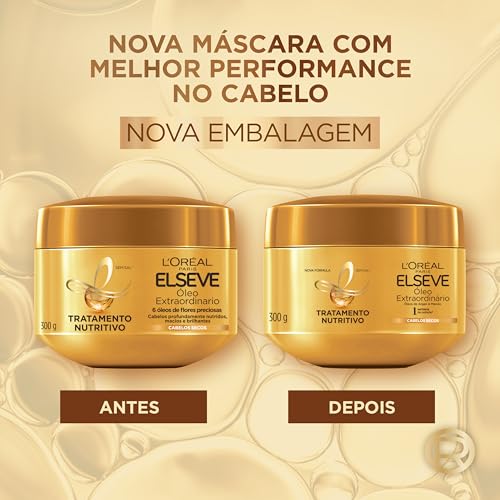 Creme de Tratamento L'Oréal Paris Elseve Óleo Extraordinário Nutrição Intensa, 300g