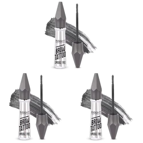 Image of INSIGHT Brow Tattoo - Grey|Natural Finsh|Long Lasting|Smudge Free|Transferproof|Sculpts & Defines-5 g (Pack of 3)