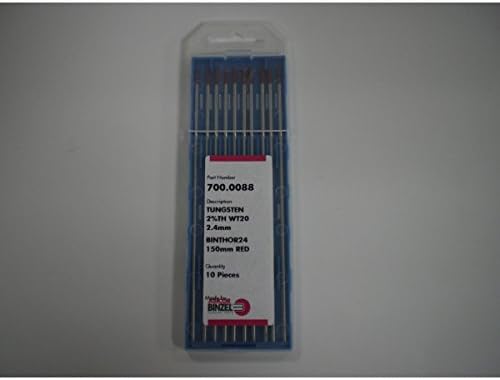 Binzel Tungsten Electrode 2.4mm Thoriated (Pack 10)