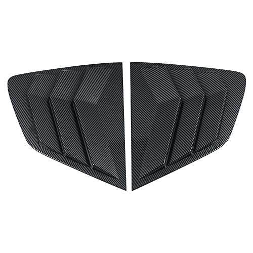 HIGH FLYING for Nissan Rogue SL, SV, S, X-Trail 2014-2020 Car Exterior Accessories Window Scoop Louvers Cover ABS 2pcs (Carbon Style)