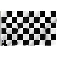 ANLEY Fly Breeze Bandera a cuadros de 3x5 pies - Color vivo y