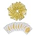 CCBeauty 10pcs Under Eye Gel Pads Patches for Eye Bag Dark Circle Treatment Remover Collagen Gold Eye Mask Sheets Anti Aging Wrinkle,10pcs