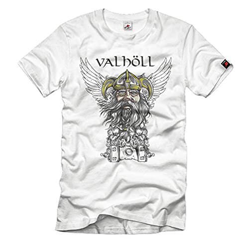T-shirt Valhalla Odin Allvater blanc XXXL pour homme fan de mythologie