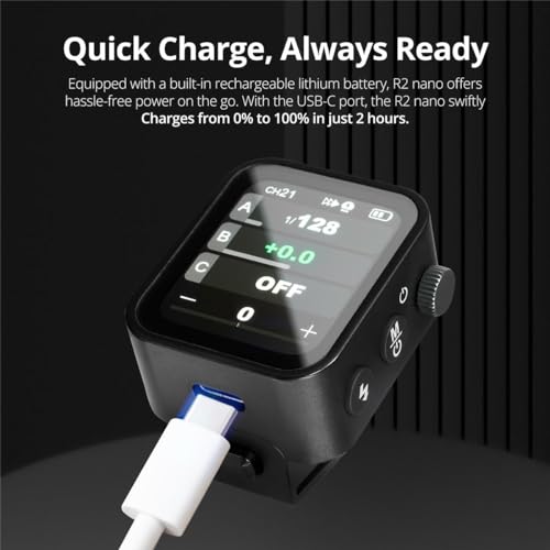 Flashpoint R2 Nano Touchscreen TTL Wireless Flash Trigger for Nikon, Godox X3 N - Thumbnail 5