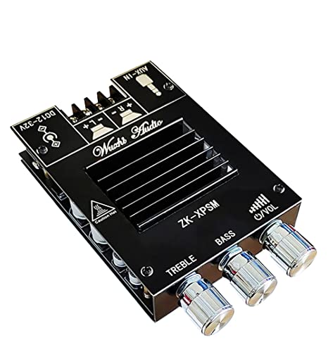 WANGCL ZK-XPSM 150W + 150W TDA7498E Audio Power Amplifier Equalizer BT 5.0 Stereo Subwoofer HiFi Class D Digital Music Home Theater AUX AMP