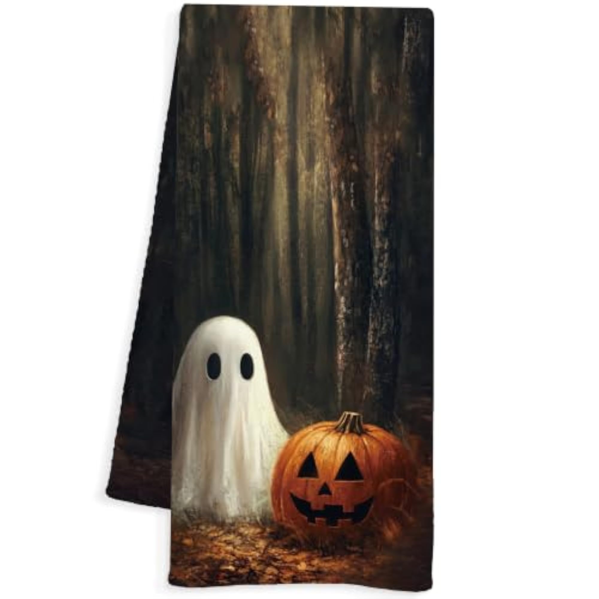 Halloween Ghost Pumpkin Hand Towels Set of 2