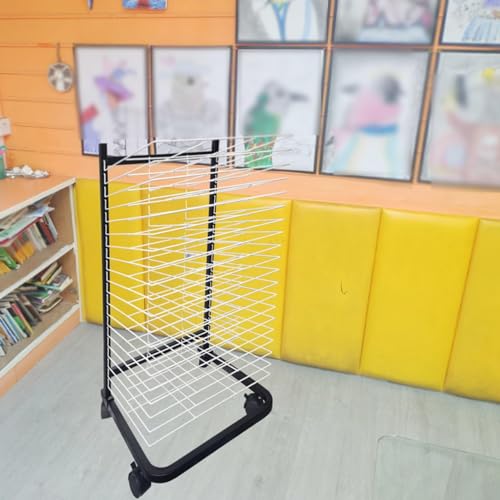 Suszarka do malowania, 20-poziomowy stojak artystyczny, przenośny stojak do suszenia do studiów i sal lekcyjnych, idealny do organizowania i przechowywania rękodzieła i projektów