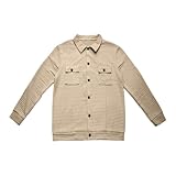 Chaqueta de hombre de temporada de tejido resistente y suave, que proporciona una sensación agradable al tacto y una mayor durabilidad para el uso diario.