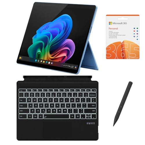 Image of Microsoft Surface Pro 13 inch 3K 120Hz Touchscreen 2-in-1 Tablet Laptop, 10-Core Snapdragon 45 Tops NPU, 16GB RAM 2TB SSD, Backlit Keyboard, Stylus, MS 365, 14-hr Battery, Copilot+, Win 11 Pro (Renewed)